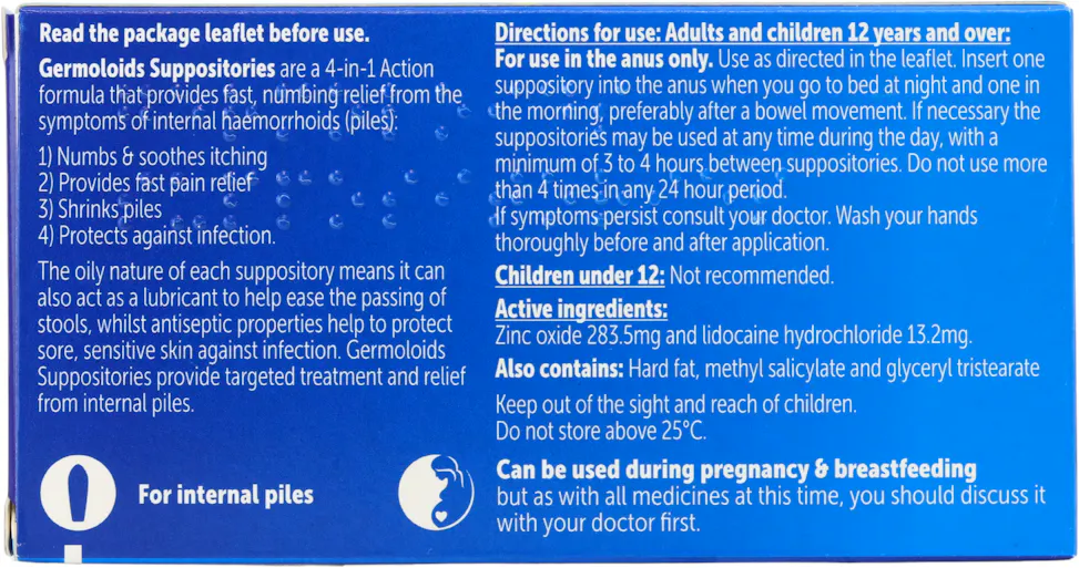 Germoloids Suppositories 12 Pack - 2
