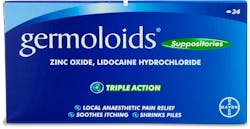 Germoloids Suppositories 24 Pack