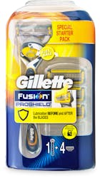 Gillette Fusion Proshield Flexball Men's Razor Handle + 4 Blades