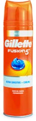 Gillette Fusion5 Ultra Sensitive & Cooling Men's Shaving Gel 200ml