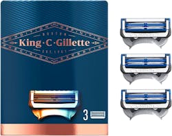 Gillette King C Replacement Blades 3 pack