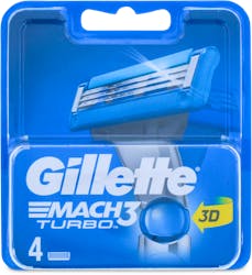 Gillette Mach 3 Turbo 4 Refill Blades