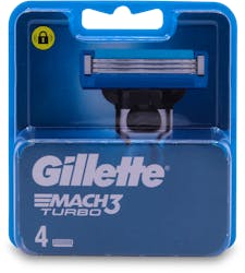 Gillette Mach 3 Turbo 4 Replacement Blades