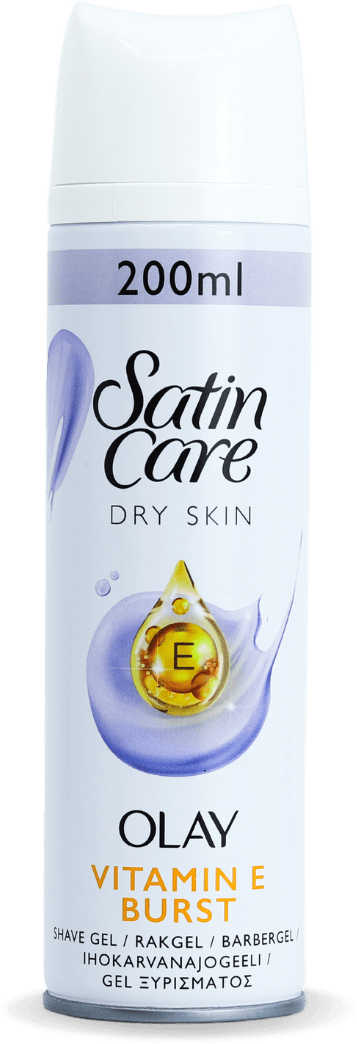 Gillette Satin Care Dry Skin Olay Vitamin E Burst Shave Gel 200ml