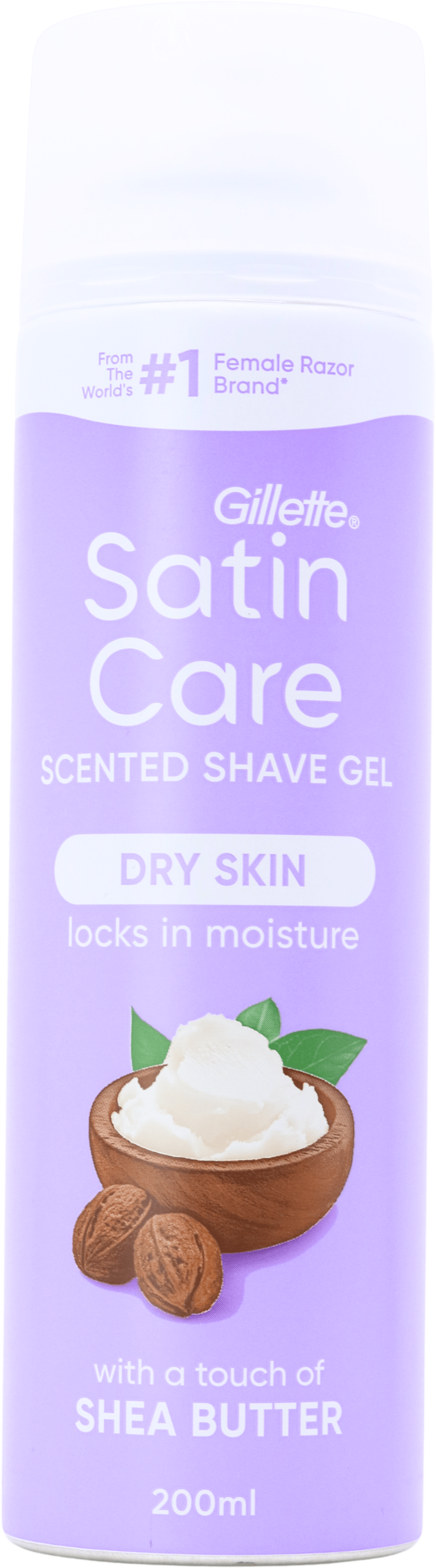 Gillette Satin Care Shea Butter Shaving Gel 200ml