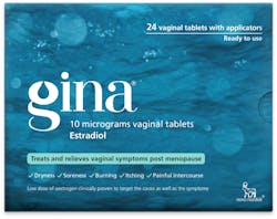 Gina 10 mcg HRT 24 vaginal tablets
