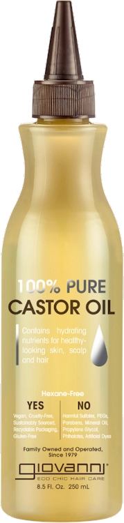 Photos - Hair Styling Product Giovanni Pure Castor Oil 240ml 