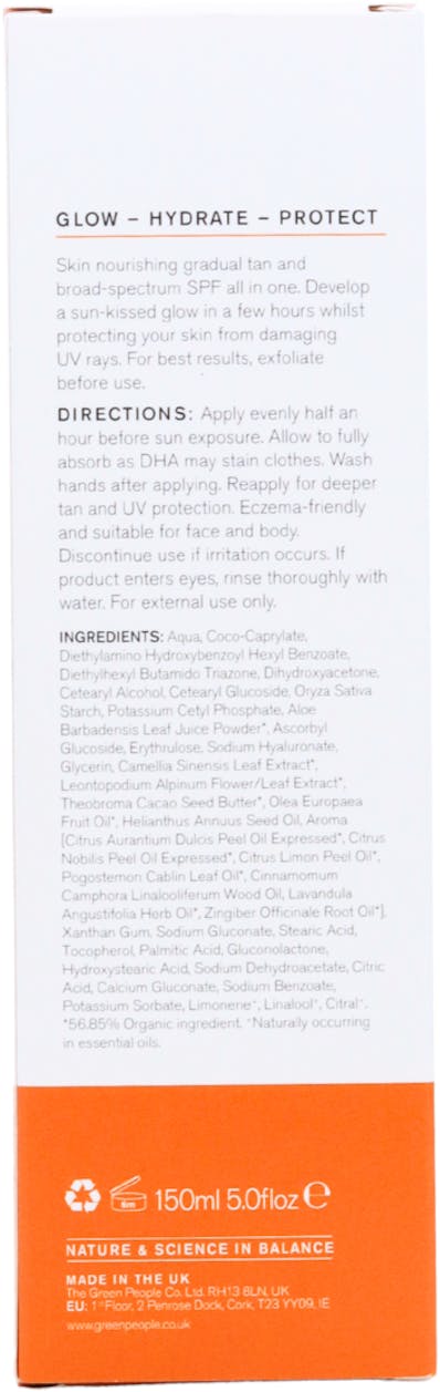 Green People Glow & Protect SPF30 Gradual Tan 150ml - 2