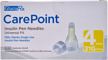 CarePoint Pen Needles 31g/5mm - 100 Needles - PillSorted