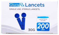 GlucoRx Lancets 200 pack