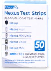 GlucoRx Nexus Test Strips 50 pack