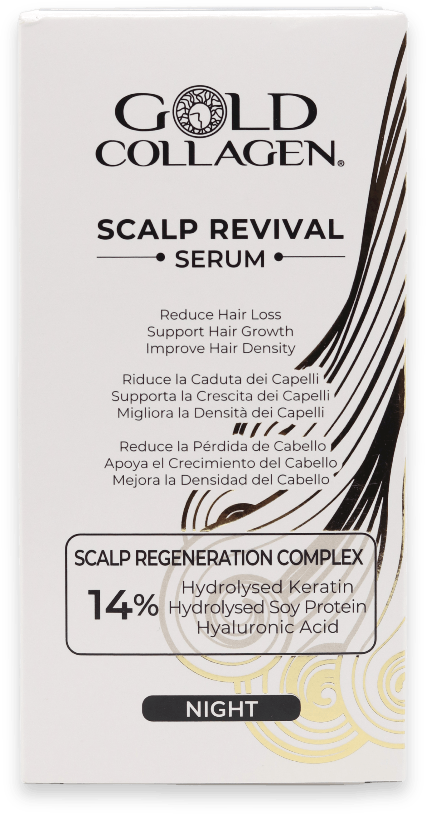 Gold Collagen Scalp Revival Night Serum 100ml