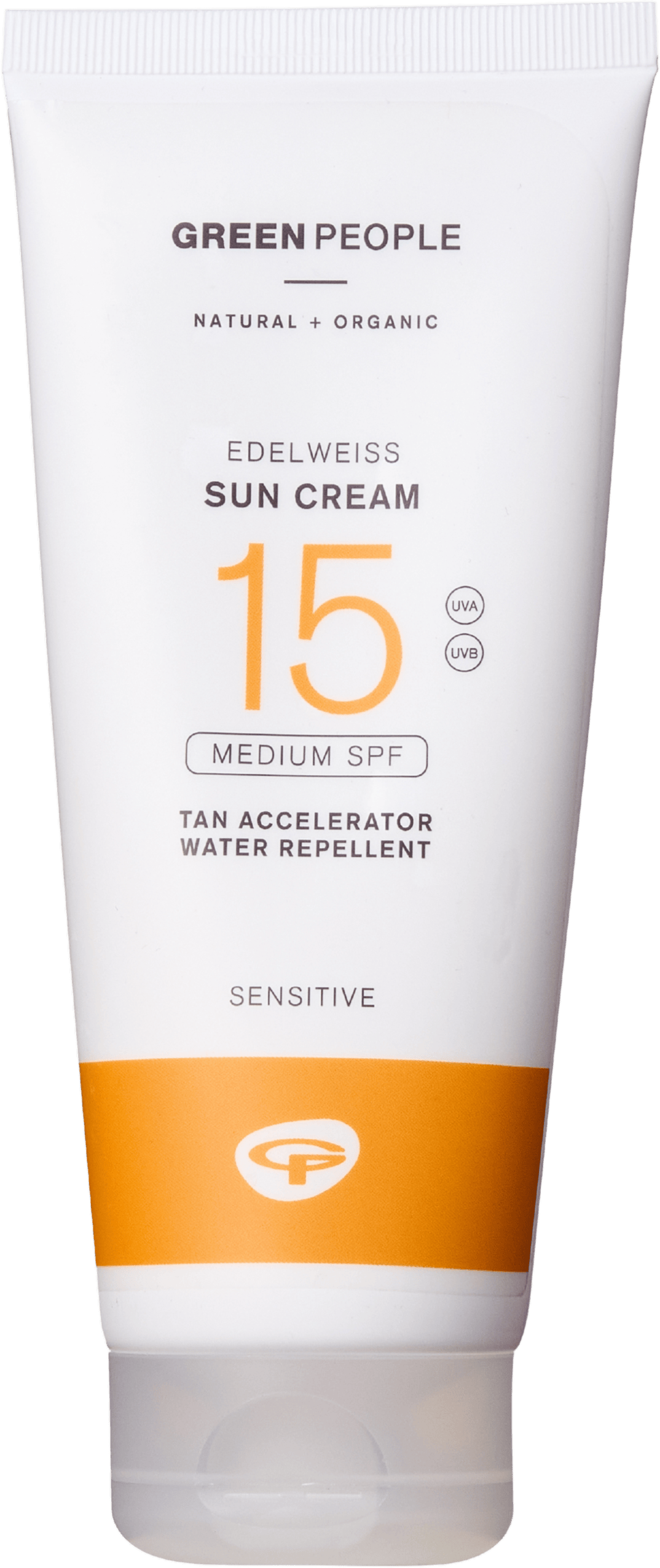 Green People Edelweiss Sun Cream with Tan Accelerator SPF15 200ml