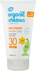 Green People Organic Children Scent Free Sun Cream SPF30 150ml