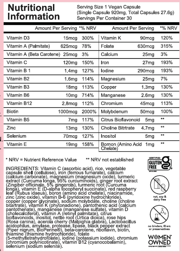 HAIRtamin Mom Formula 30 Capsules - 2