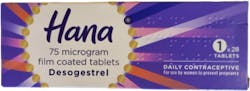 Hana 75mg Contraceptive Tablets 1 Month Supply