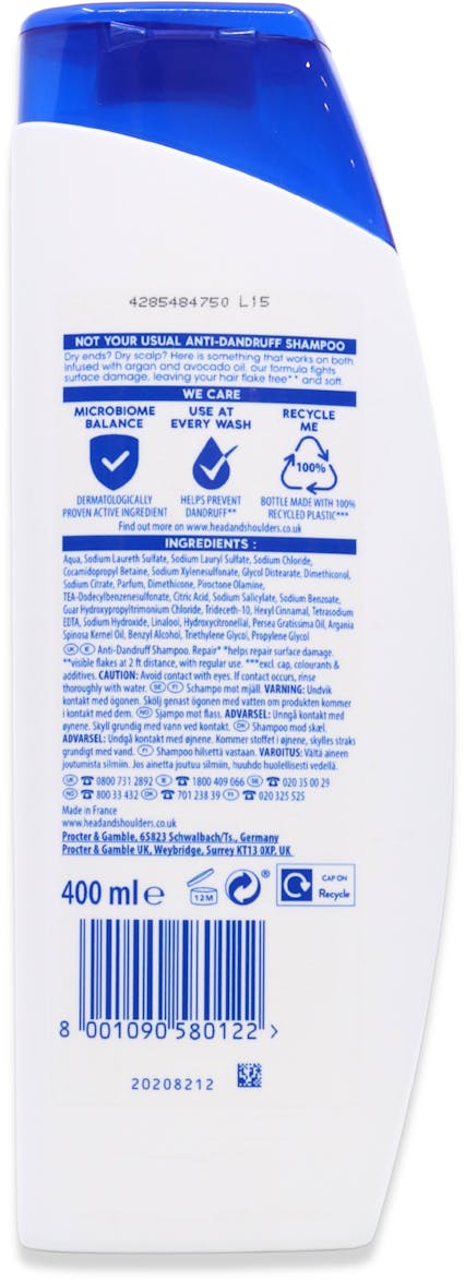 Head & Shoulders Supreme Repair Anti-Dandruff Shampoo 400ml - 2