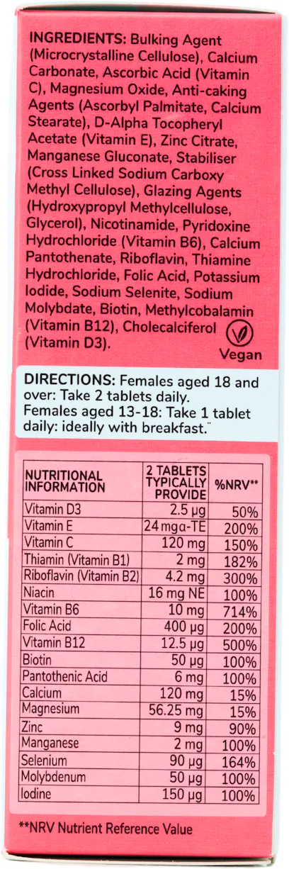 Health & Her Contraception Multivitamin 60 Tablets - 2
