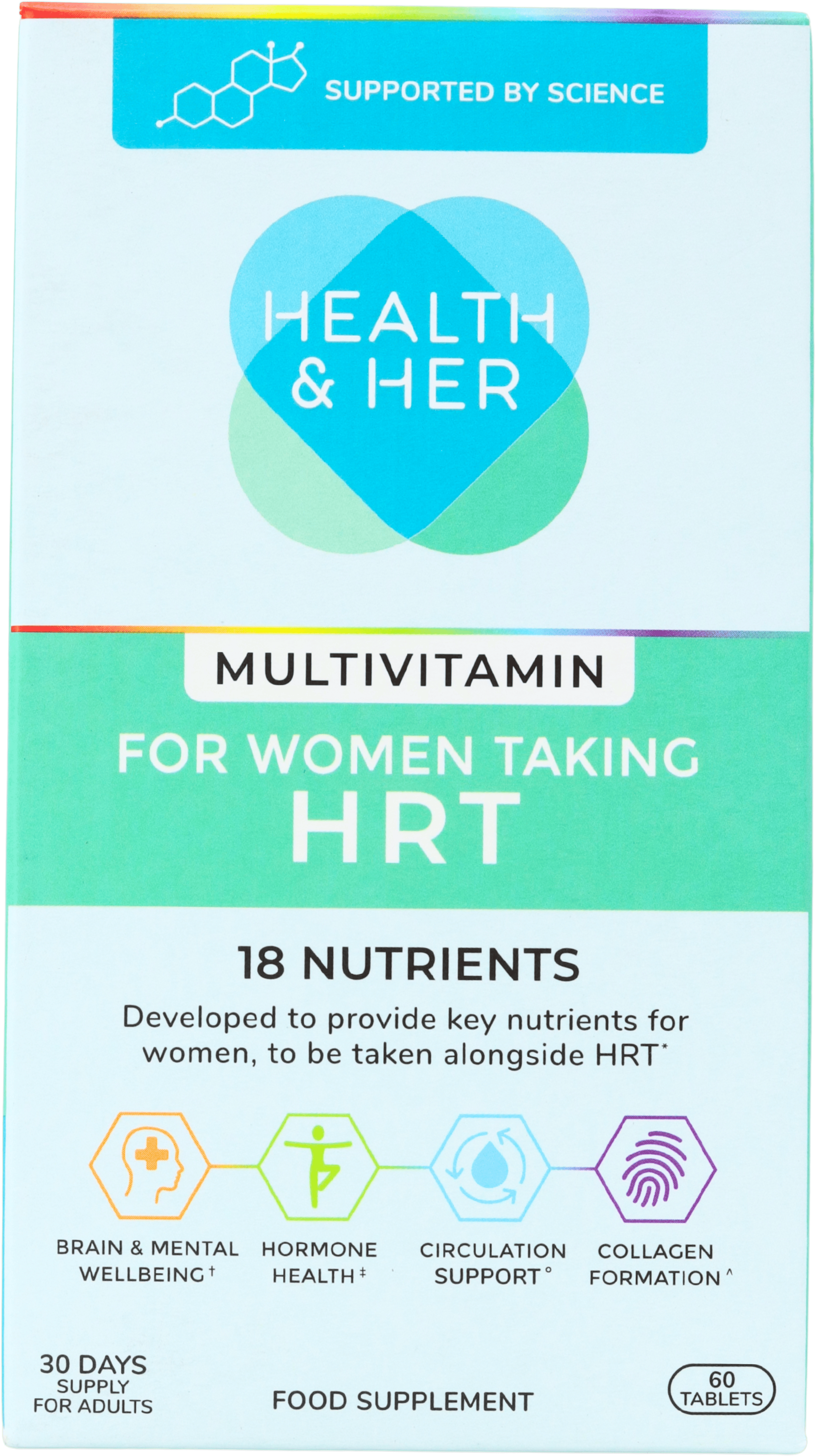 Health & Her HRT Multivitamin 60 Tablets