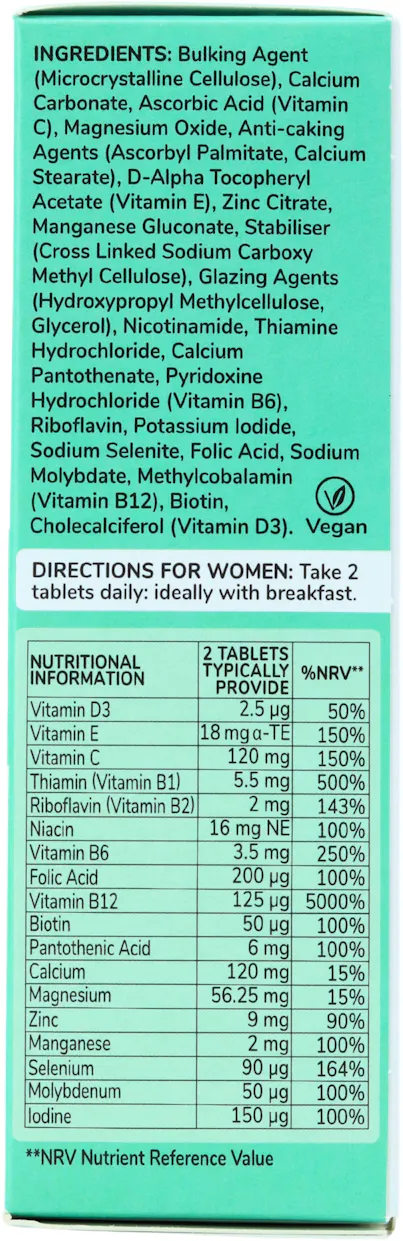 Health & Her HRT Multivitamin 60 Tablets - 2
