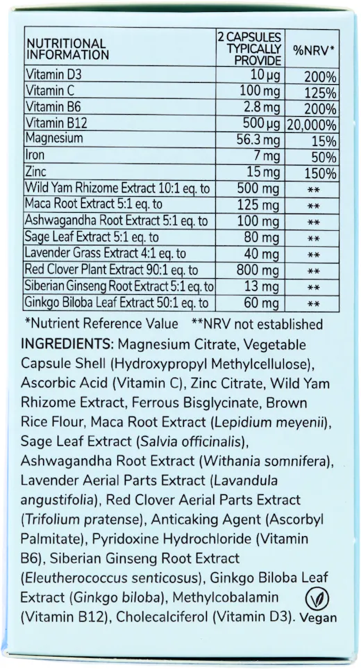 Health & Her Perimenopause Multi-Nutrient Support 60 Capsules - 2