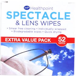 Healthpoint Spectacle Wipes 52 pack