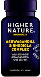 Higher Nature Ashwagandha & Rhodiola 30 Capsules