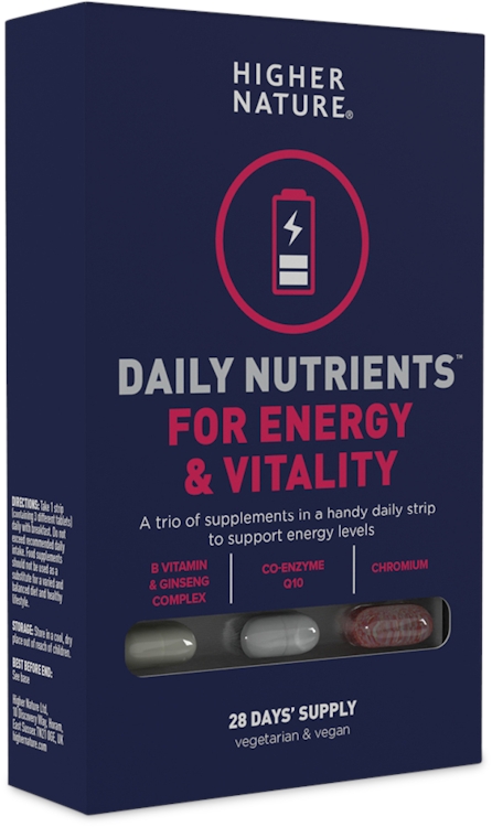 Higher Nature Daily Nutrients for Energy & Vitality 28 Strips