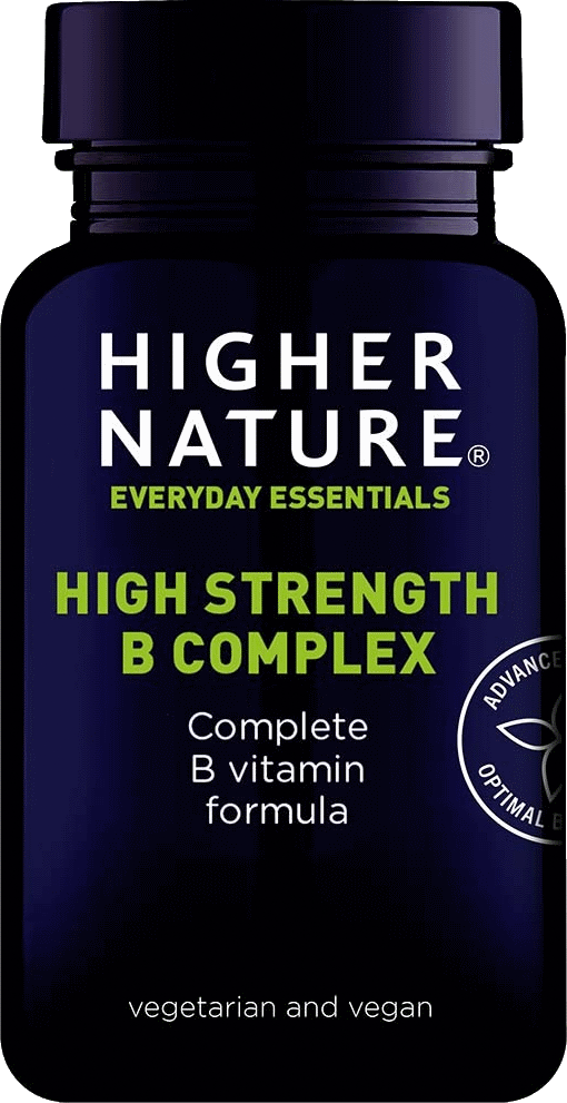 Higher Nature High Strength B Complex 90 Capsules | Medino