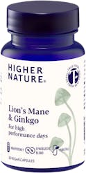 Higher Nature Lion's Mane & Ginkgo 30 Capsules