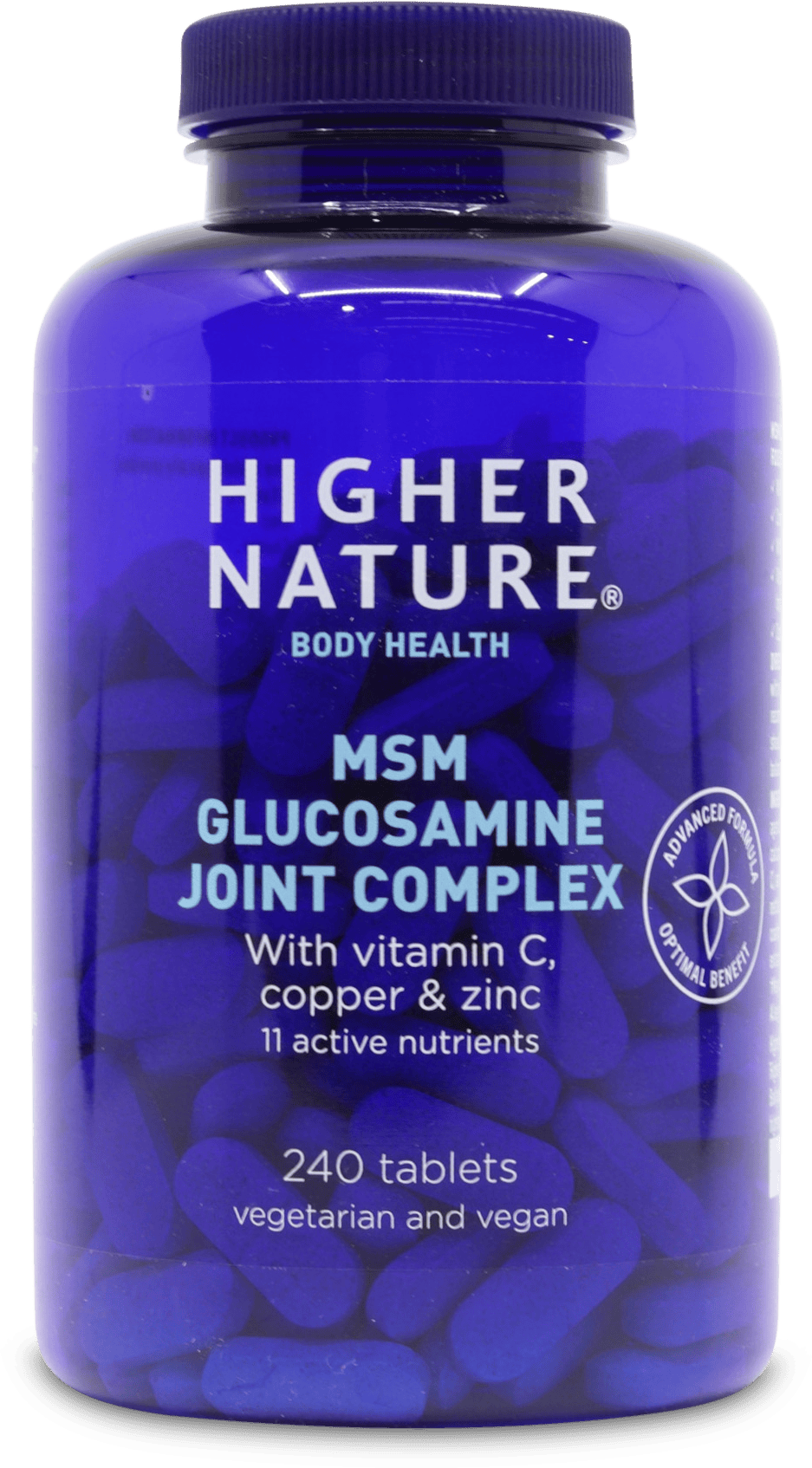 Higher Nature MSM Glucosamine Joint Complex 240 Tablets