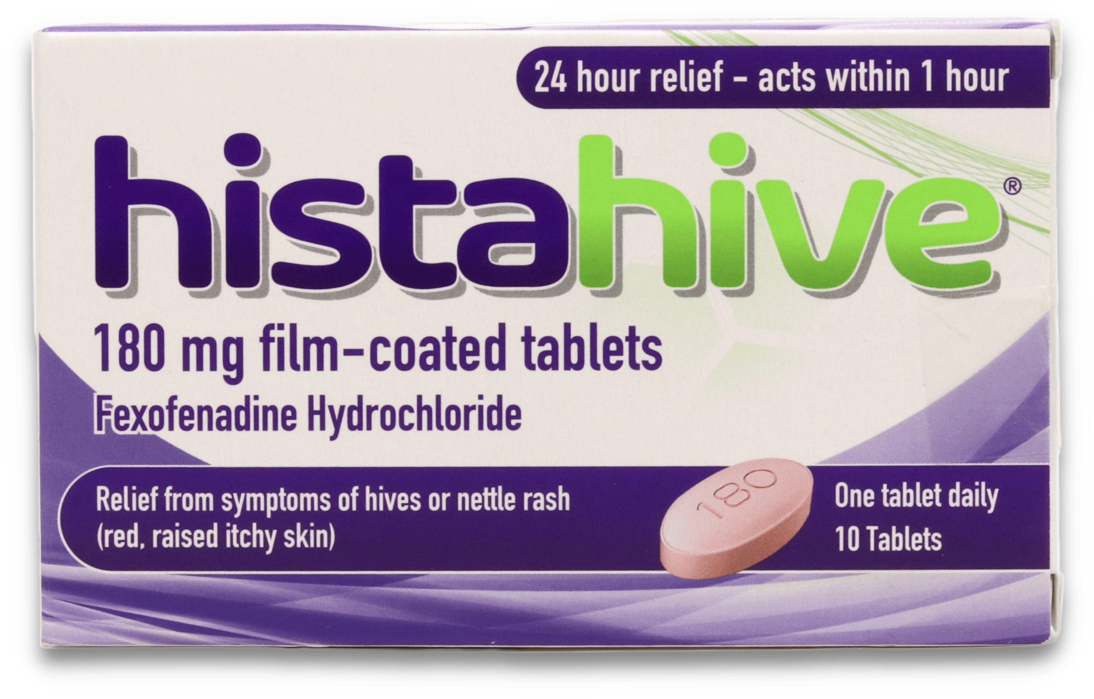 Histahive Fexofenadine 180mg 10 Tablets