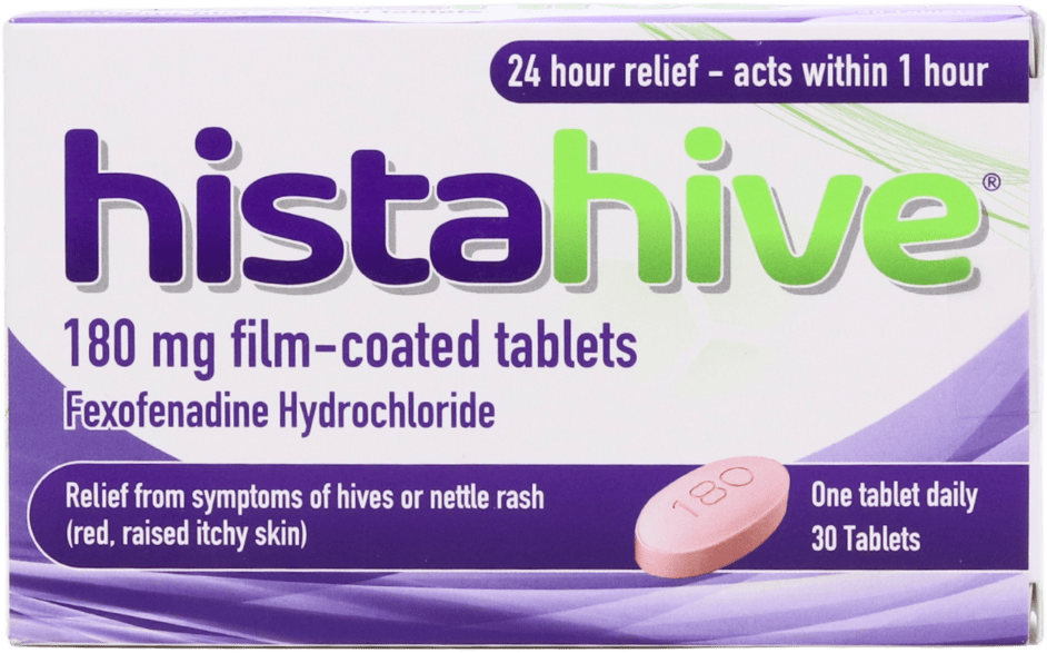 Histahive Fexofenadine 180mg 30 Tablets