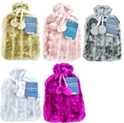 Country Club Hot Water Bottle with Luxury Faux Fur Cover