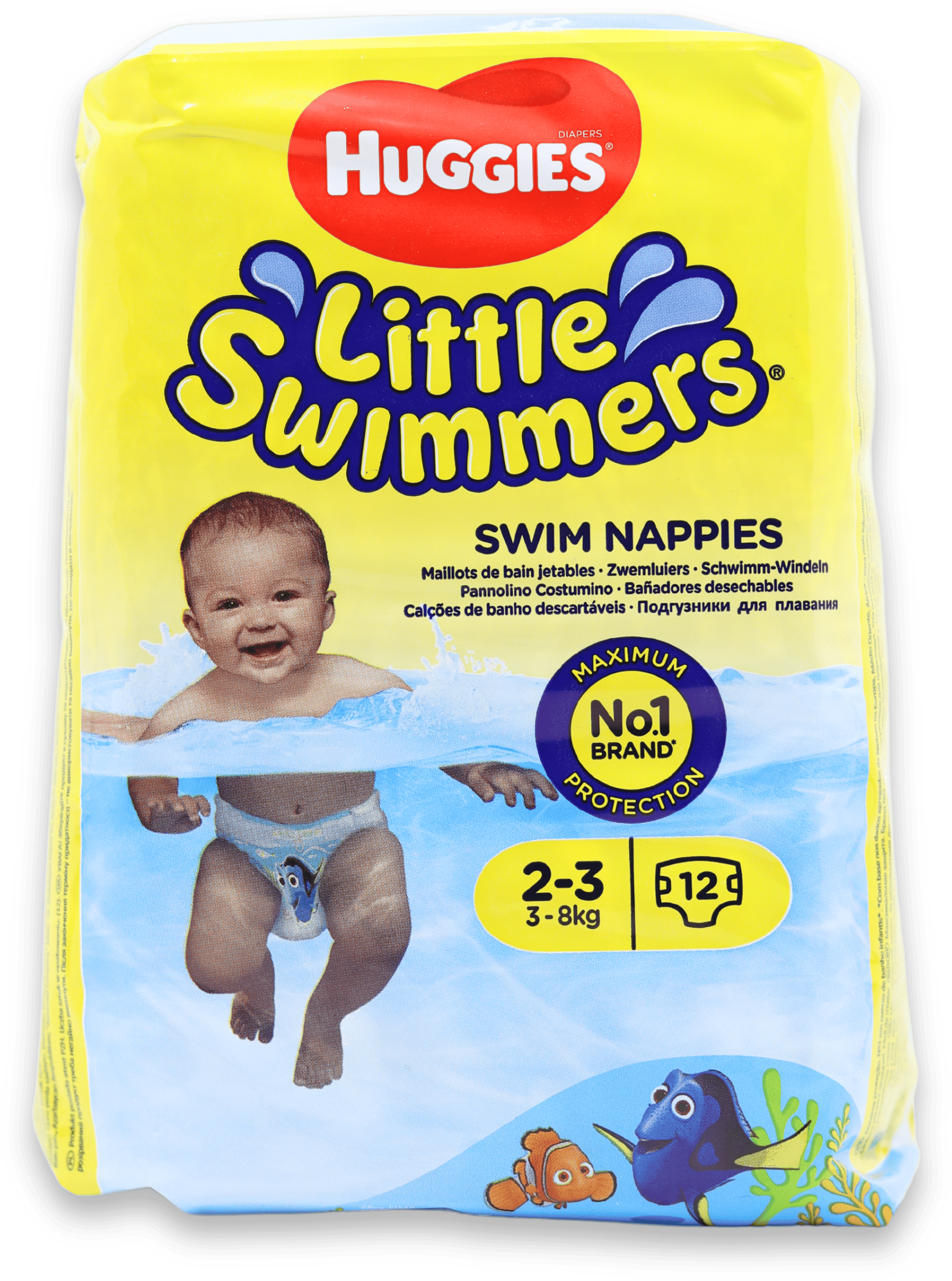 Huggies Little Swimmers Swim Nappies Size 2-3 12 Pack
