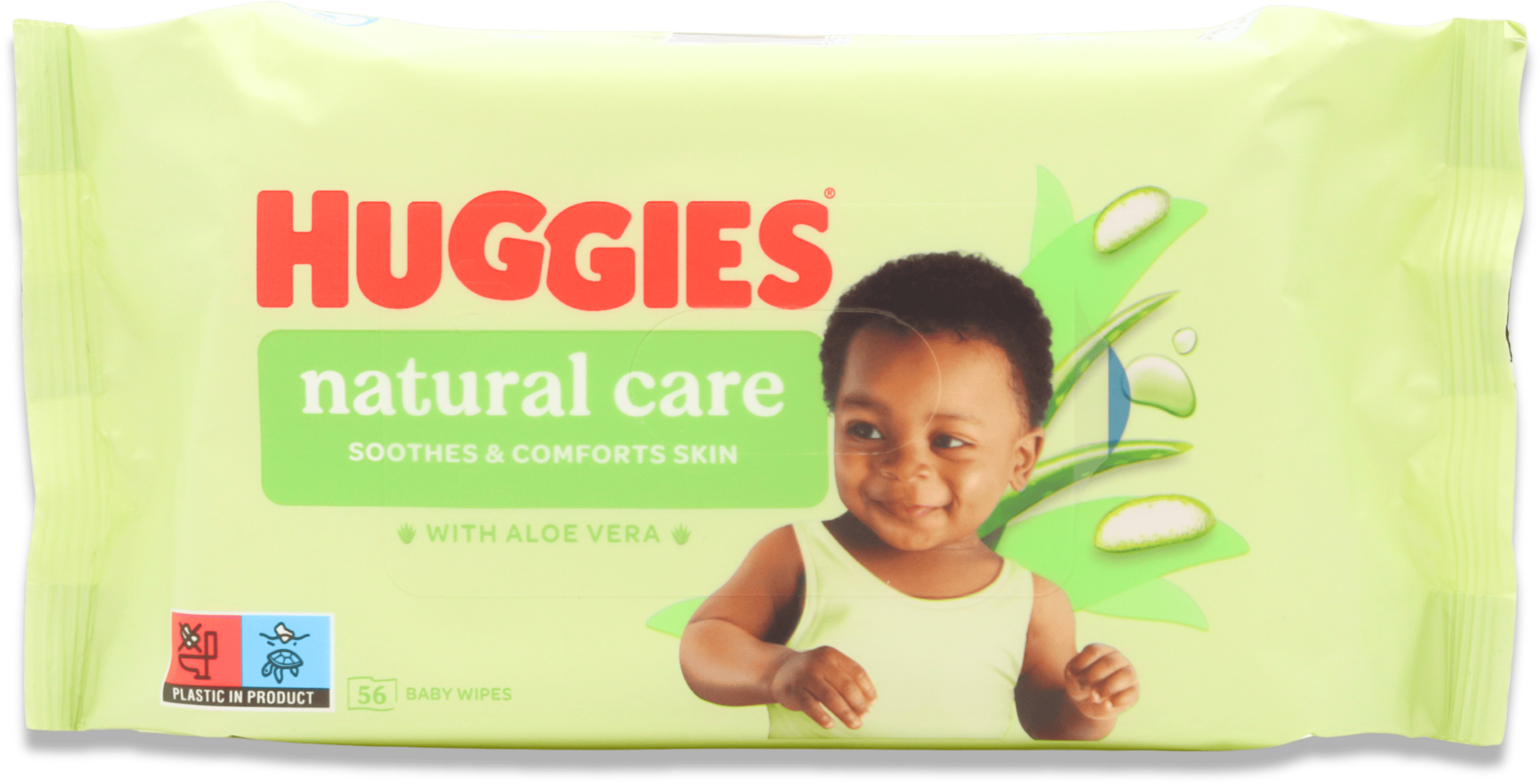 Huggies Natural Care with Aloe Vera Wipes 56 Pack