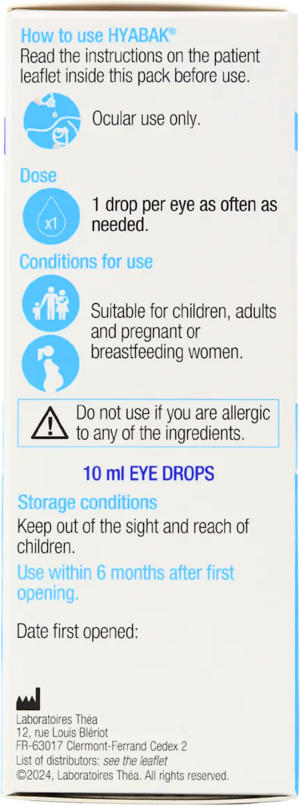 Hyabak Daily Eye Care Eye Drops 10ml - 2