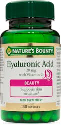 Nature's Bounty Hyaluronic Acid 20mg with Vitamin C 30 Capsules