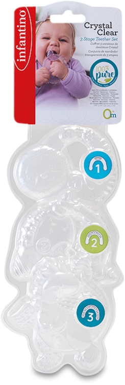 Infantino Crystal Clear 3 Stage Teeth Set