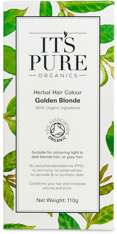 It's Pure Organic Herbal Hair Colour Golden Blonde 110g | medino
