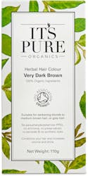 It's Pure Organic Herbal Hair Colour Very Dark Brown 110g