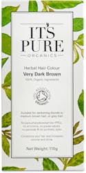 It's Pure Organic Herbal Hair Colour Very Dark Brown 110g