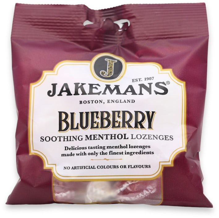 Jakemans Blueberry Soothing Menthol Lozenges 73g | medino