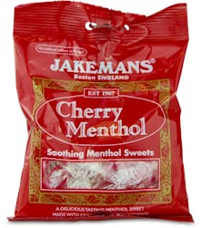 Jakemans Cherry Menthol Soothing Sweets 100g