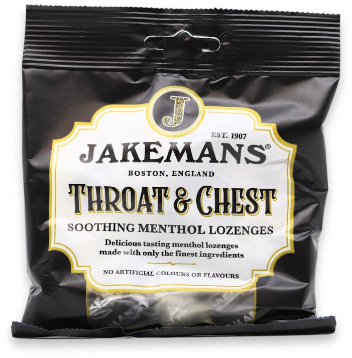 Jakemans Throat & Chest Soothing Menthol Lozenges 73g | medino