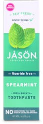Jason Fluoride Free Fresh Breath Spearmint Toothpaste 119g