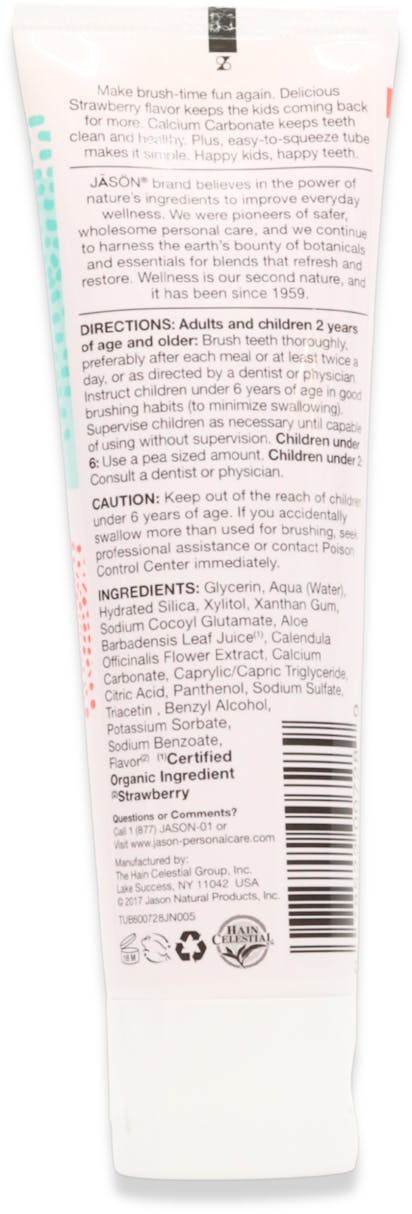 Jason Kids Only Strawberry Toothpaste 119g - 2