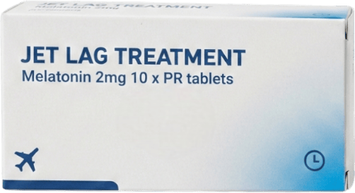 Jet Lag Treatment - Melatonin 2mg 10 PR tablets