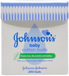 Johnson's Baby Cotton Buds 200 Paper Sticks