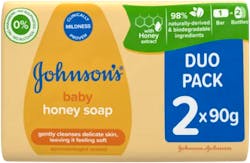 Johnsons Baby Honey Soap 2x90g